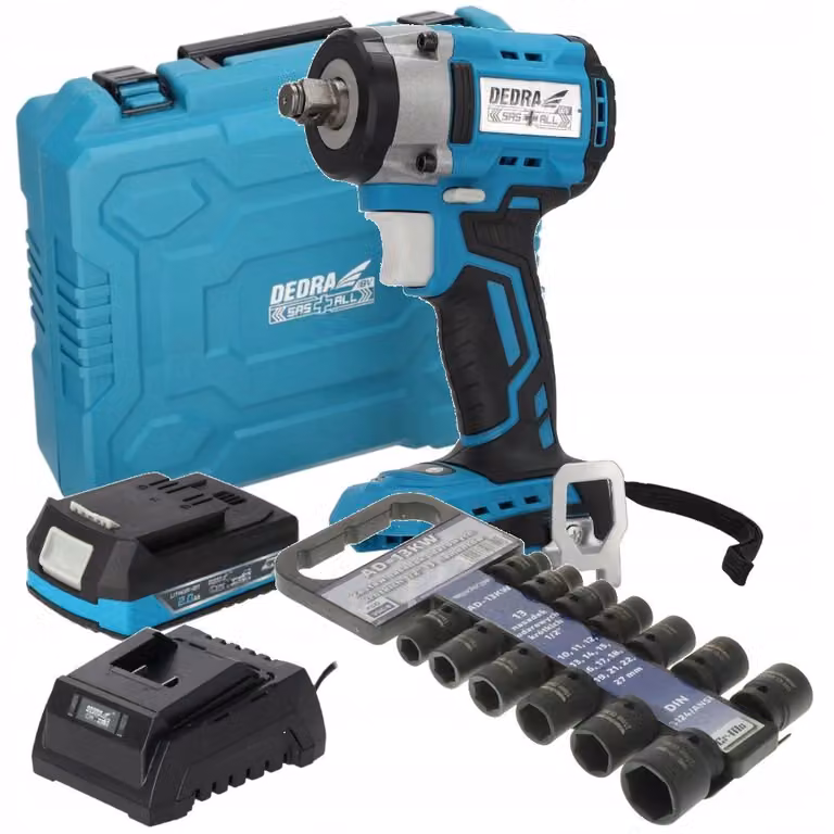 Avvitatore a percussione a batteria da 18 V, 350 Nm, 1/2", compatto, senza spazzole