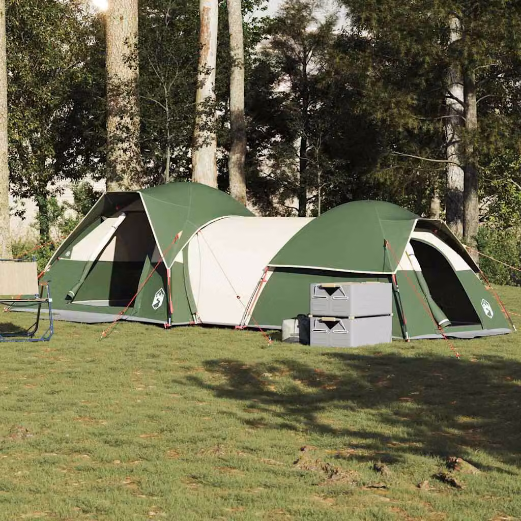 Tenda da campeggio impermeabile vidaXL per 5 persone, colore verde