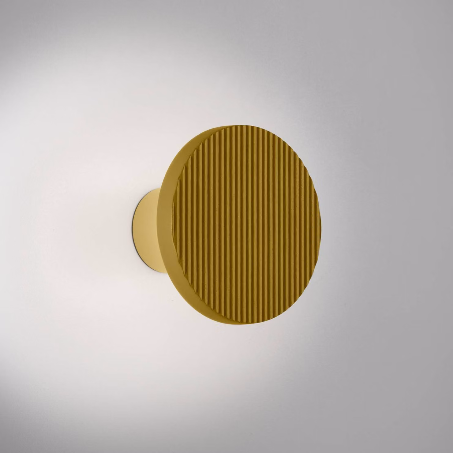 Bover Applique da parete Arid A/01, dimmerabile, Giallo / Arancione, Soggiorno / Sala da pranzo, Alluminio, Design, Applique