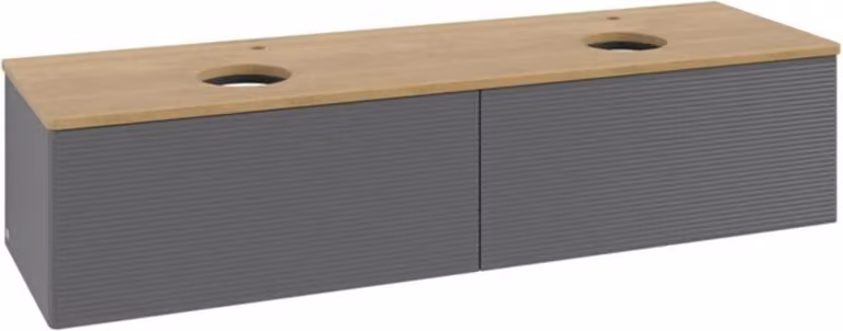 V&B Mobiletto con struttura frontale, con illuminazione Antao 160x50cm, HL, WBP hon. Oa, A m Lac