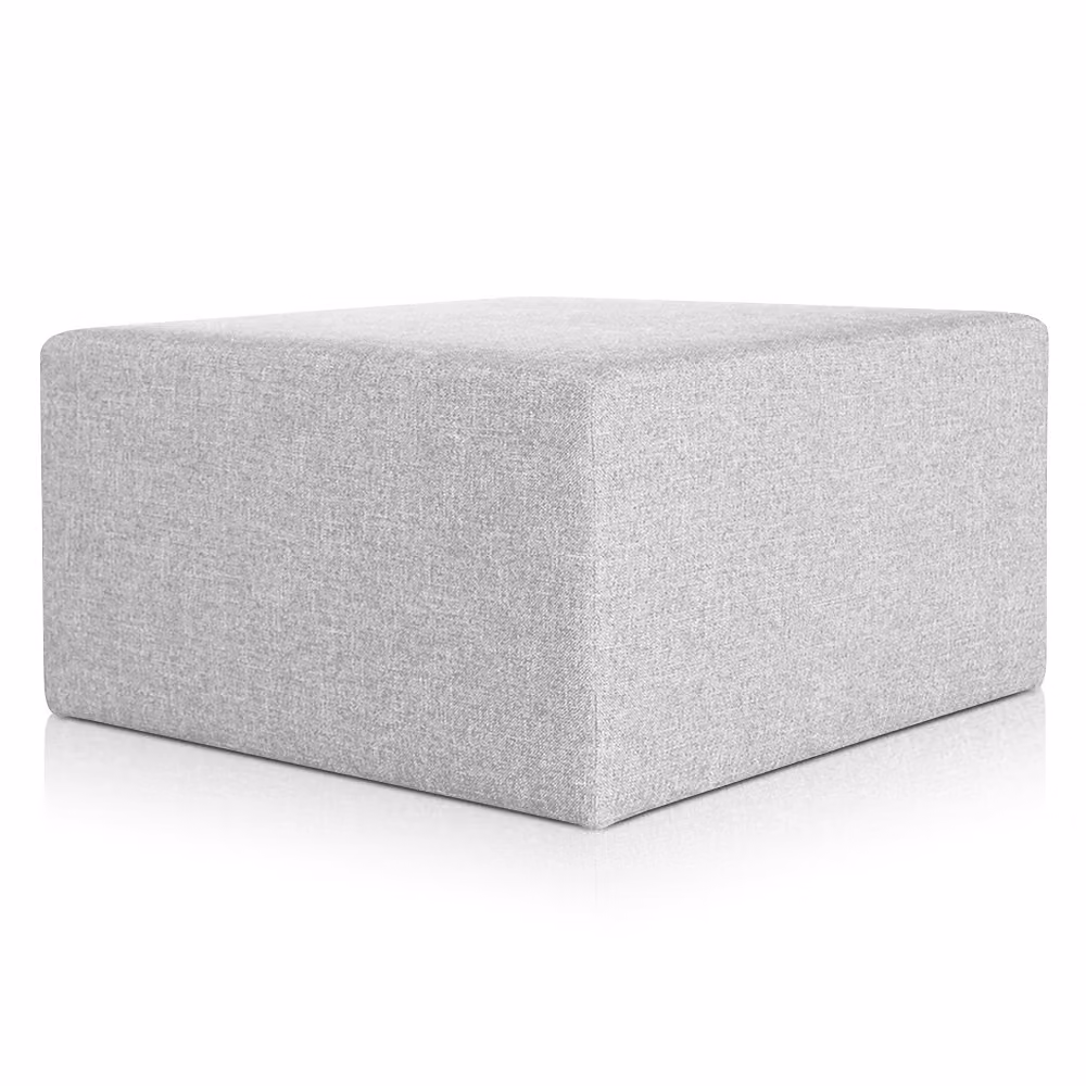 Pouf Rubino 83 x 83 cm Grigio