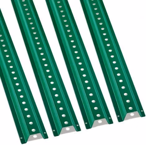 Set di 4 pali per segnaletica VEVOR in acciaio galvanizzato verde con profilo a U, Altezza: 244 cm
