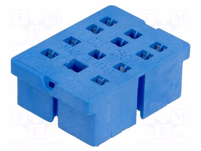 1x Base di montaggio: 94.12 Relè elettromagnetici - Accessori, 250VAC, 10A, connettore a 8 pin