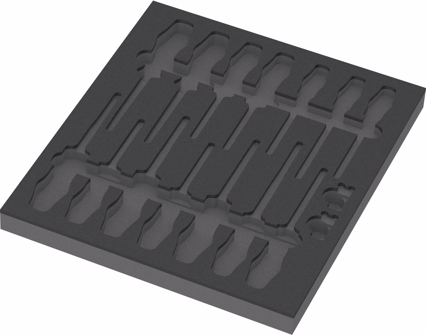 Wera 9811 Set di cacciaviti VDE con inserto in schiuma 1, senza utensile, 344 x 30 x 392 mm