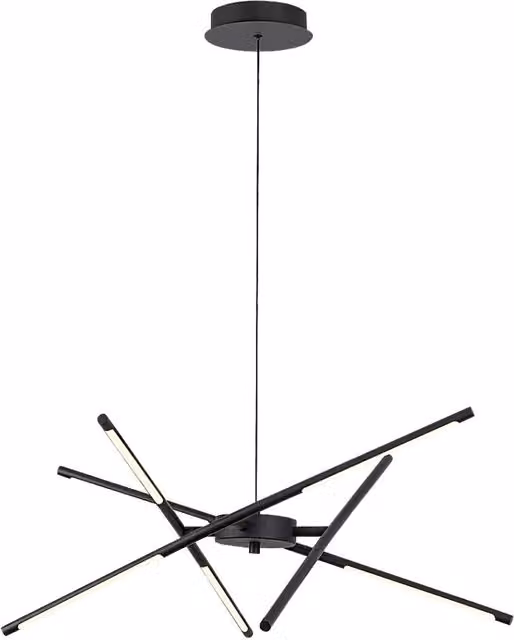 Lampadario a sospensione LED Rabalux Henli nero Ø 76 cm regolabile