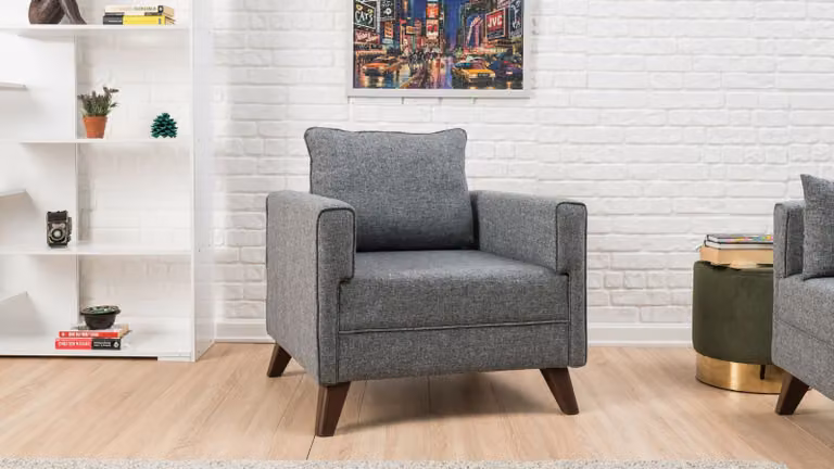 Hanah Home, Bella- BLC1497, grigio, divano letto, struttura: Legno / MDF