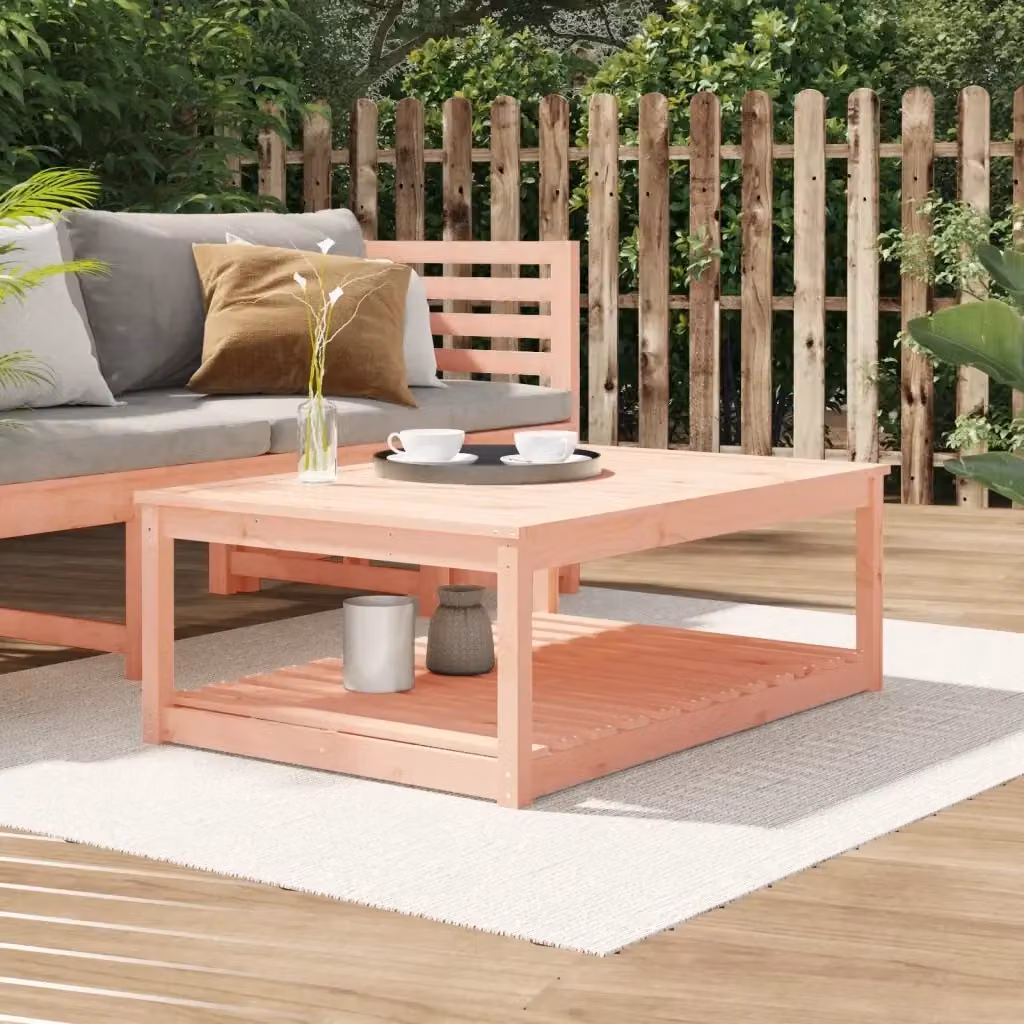 Tavolo da giardino rettangolare in legno massello di Douglas marrone L: 121 cm, P: 82,5 cm, H: 45 cm – 2