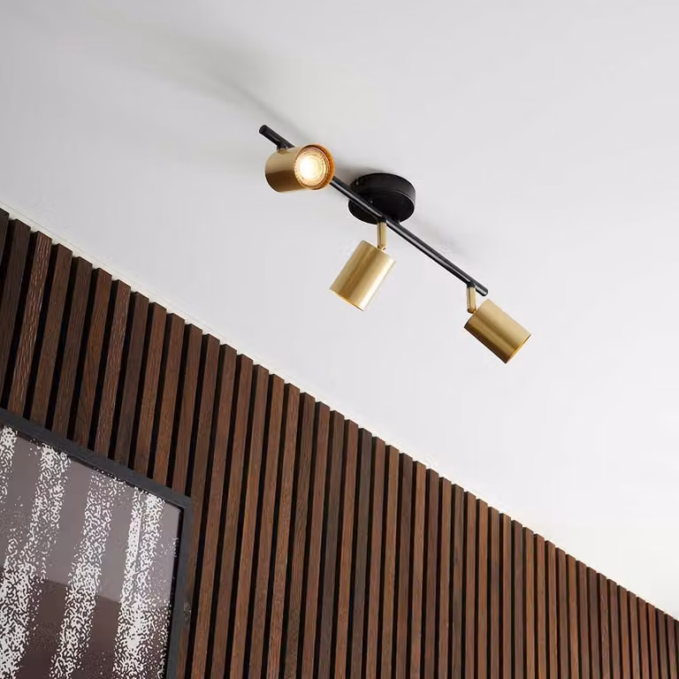 Apparecchio NORDLUX Explore, Variante: Ø 55 x 480 mm, 3 x 7 W, GU10, ottone