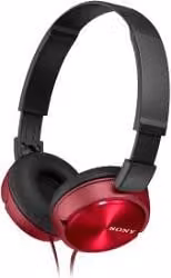 Cuffie Sony Serie ZX MDRZX310R AE On-Ear Pieghevoli Rosso e Nero con Jack da 3,5 mm