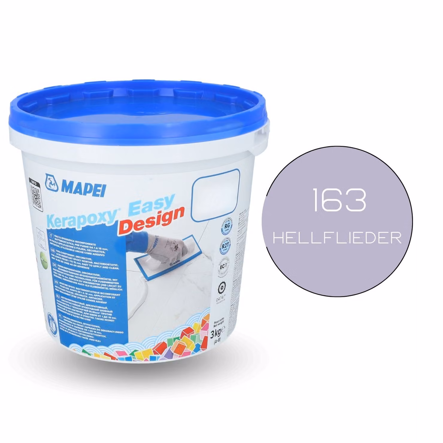 Malta Mapei Kerapoxy Easy Design 163 viola chiaro 3 kg