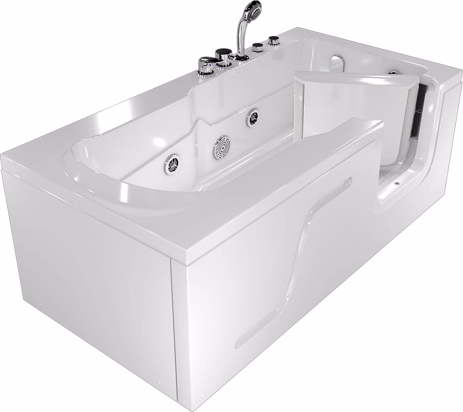 Vasca idromassaggio per anziani con porta S17-EH-WP-L 150x75cm