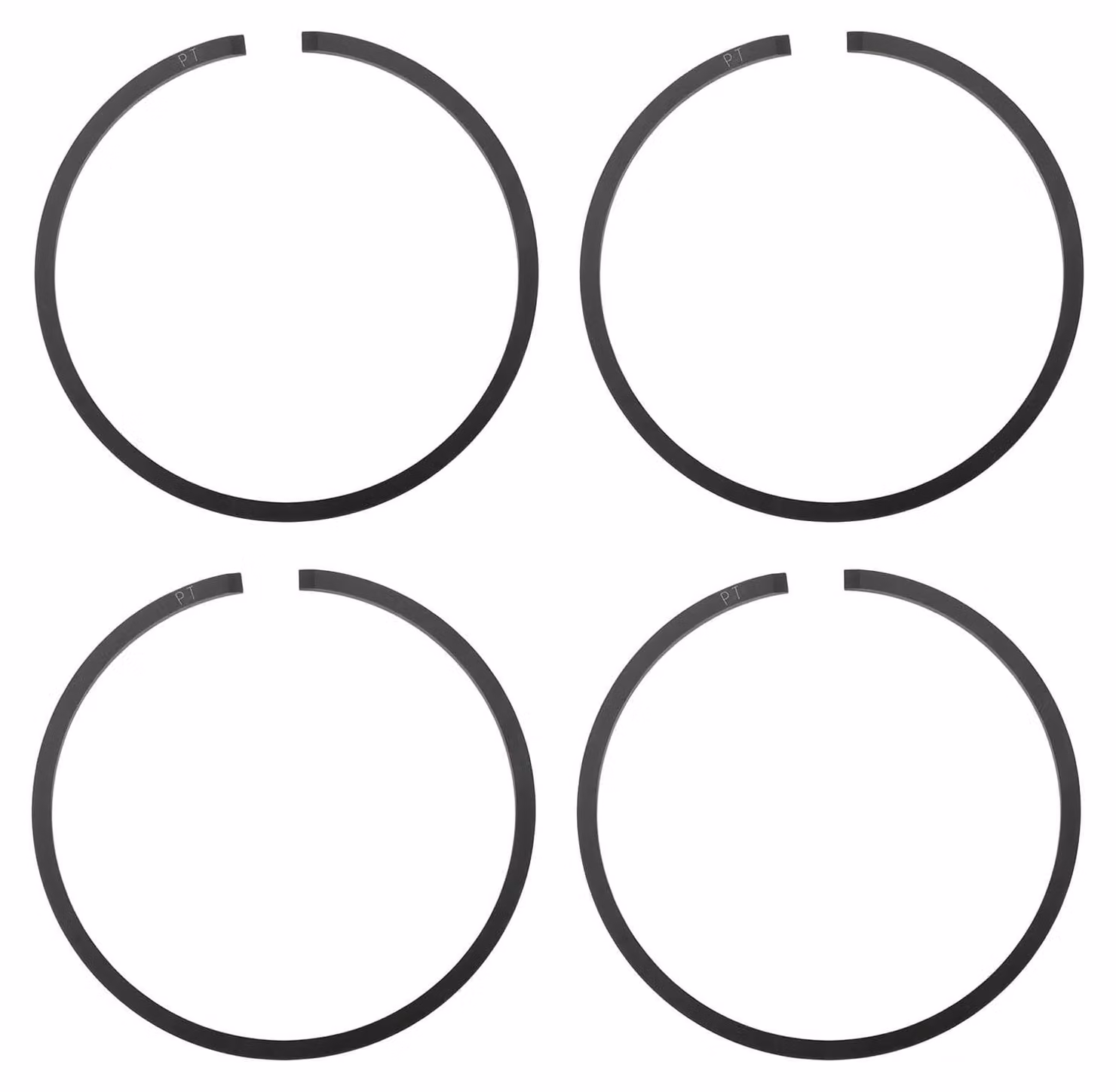Set di 4 fasce elastiche per pistone, dimensioni 40 mm x 1,5 mm - Compatibile con motori a 2 tempi da 50cc - Modello 895-VG