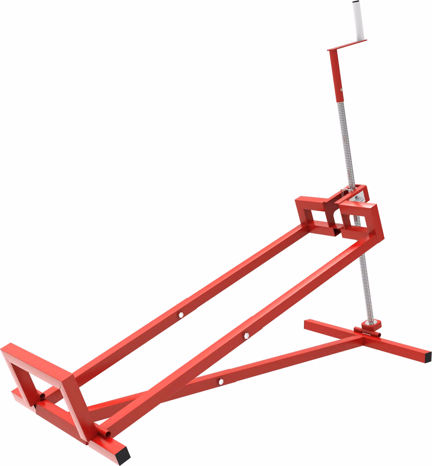 Dispositivo di sollevamento Wiltec per trattorini rasaerba - fino a max. 400 kg - 1140 x 495 x 1030 mm - in acciaio - sollevatore come ausilio per la pulizia