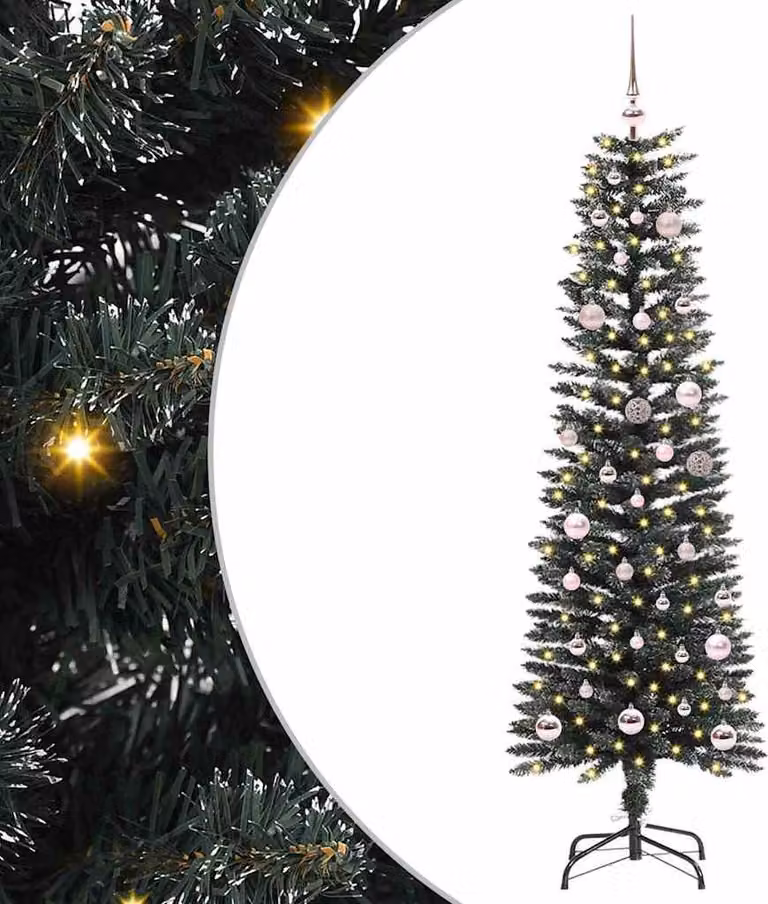 Maison Exclusive - Albero di Natale artificiale con 150 LED e supporto, verde, 150 cm