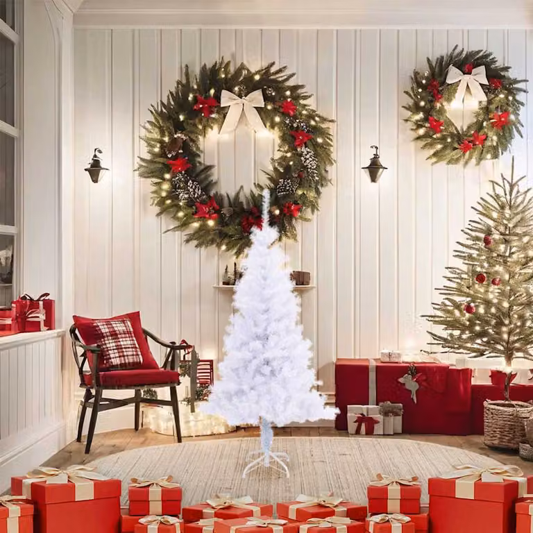 vidaXL Albero di Natale Artificiale con Supporto 120 cm 230 Rami