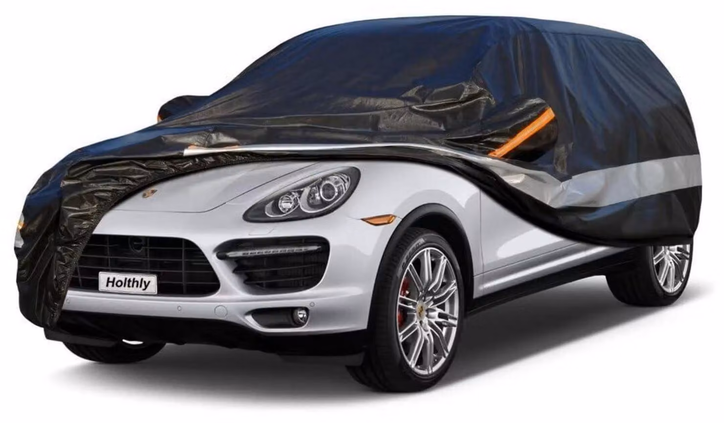 Copertura protettiva per auto, compatibile con Porsche Cayenne (2002-2024), multistrato (10 strati), impermeabile, con protezione UV, colore nero