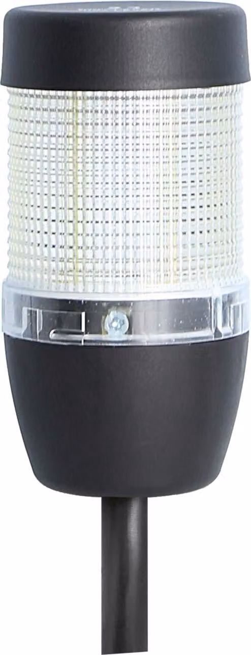 Colonna segnaletica STEX24 bianca, 50 mm, 24 V CA/CC, LED a luce fissa Cavo da 2,5 metri, SS50-OB1/24 122 Tecnica di collegamento: