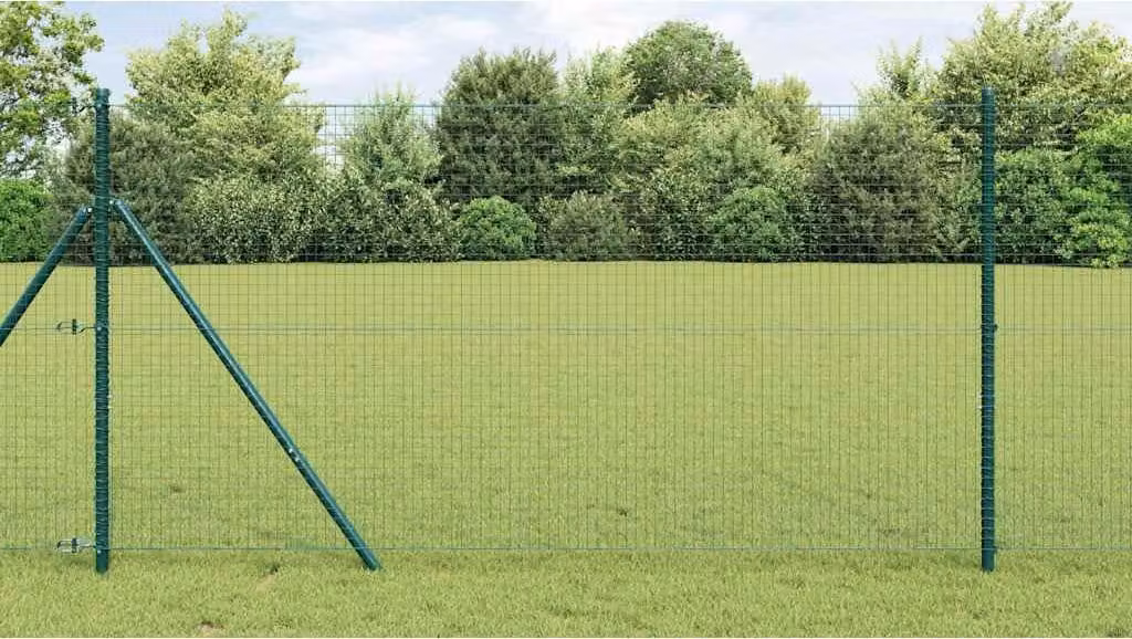 Maison Exclusive - Palo della recinzione Verde 10 x 1 m (rete 25 x 25 mm) Acciaio