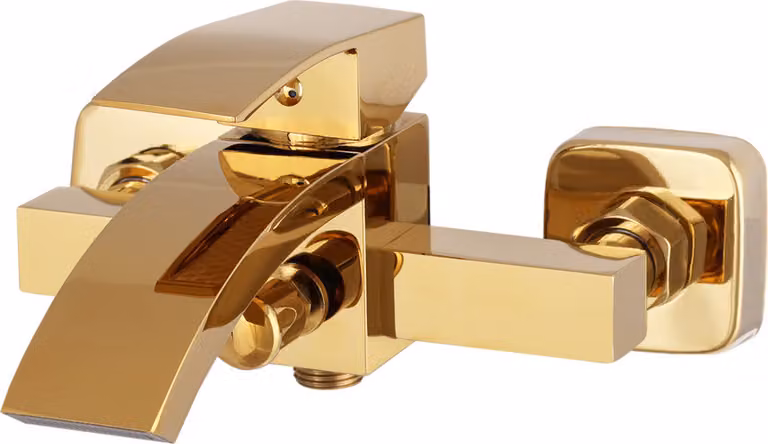 Granitan - Rubinetto per lavabo - Rubinetto da bagno - A cascata - Oro - Rubinetto per lavabo