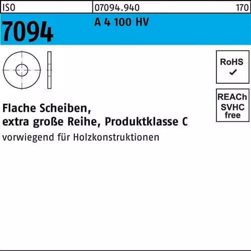 Dischi Reyher ISO 7094 A 4 12 A 4 070949400120000 (50 pezzi)