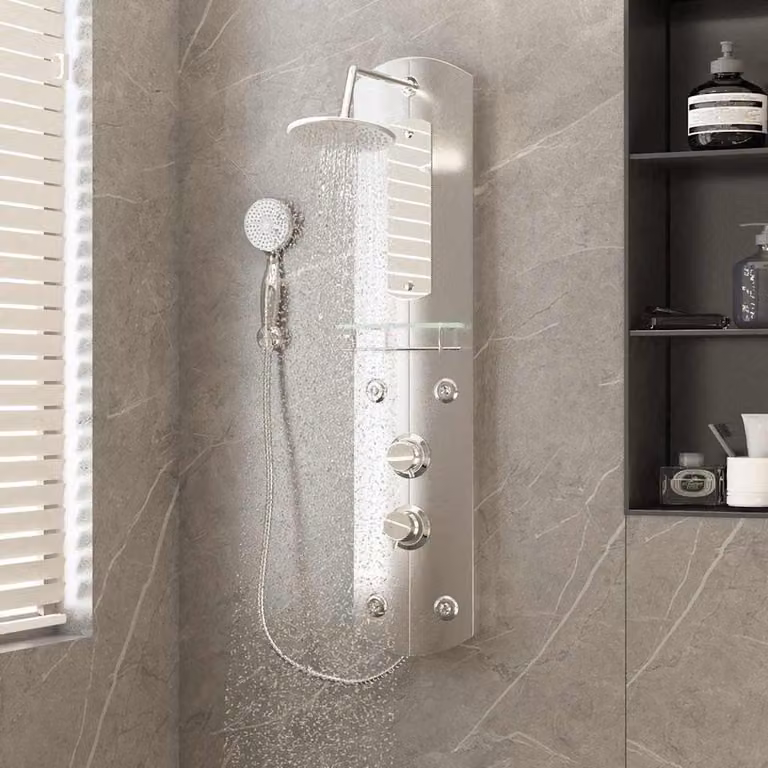 Pannello Doccia vidaXL Argento L 25 cm x P 43 cm x H 110 cm