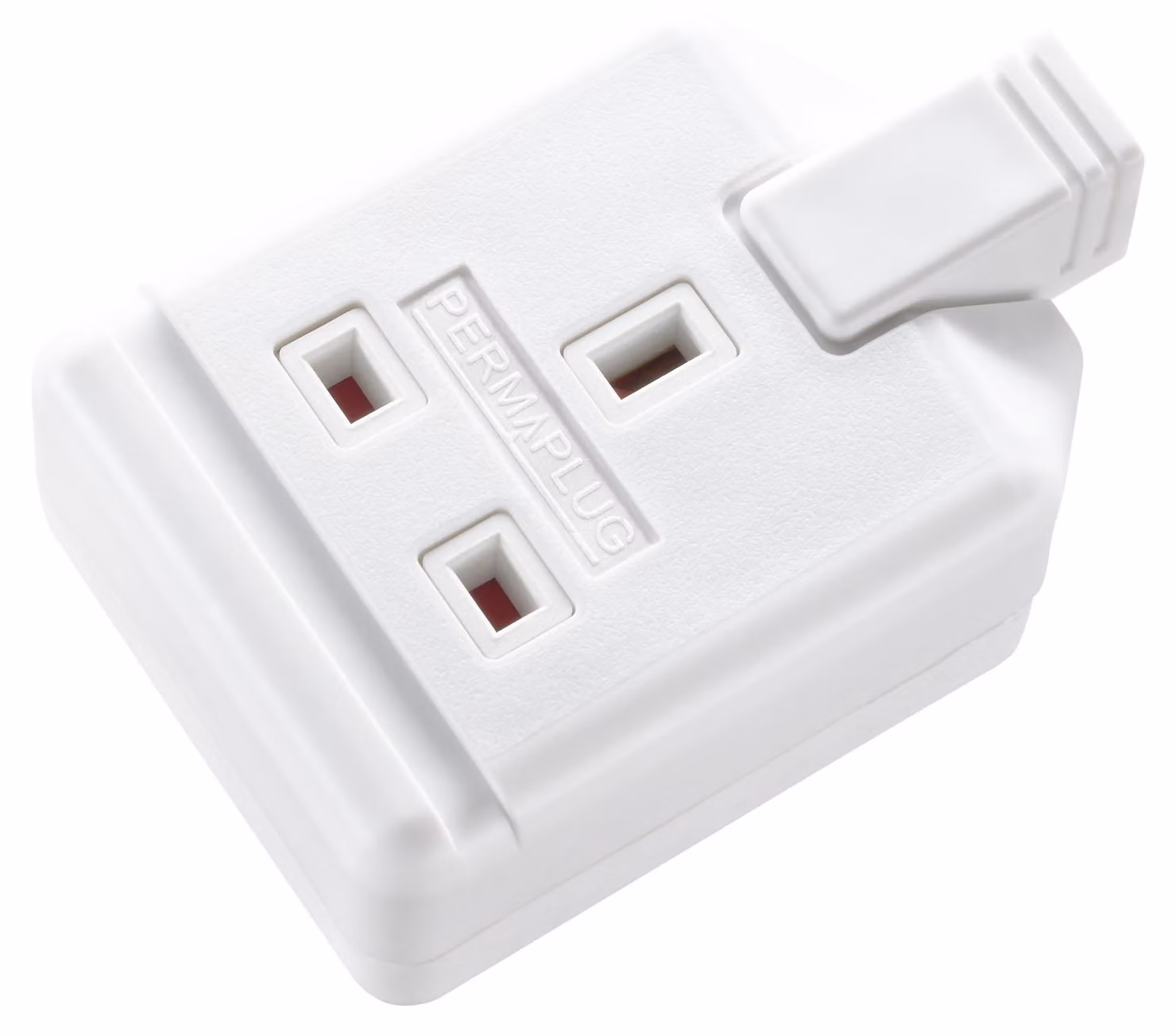 Prese singola robusta Masterplug, senza spina e cavo, colore bianco