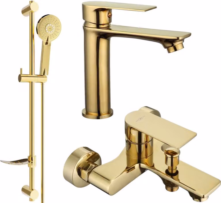 Mexen Royo DF40 set da bagno, dorato - 72203DF40-50