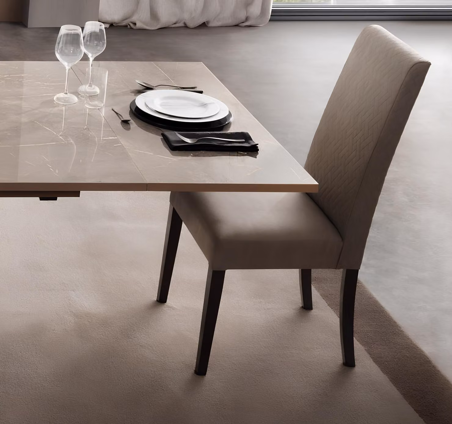 Esszimmer Stuhl 1 Sitzer Sessel Holz Luxus Klasse Möbel Design arredoclassic