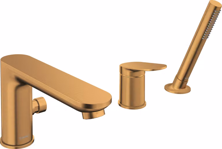 Wave Duravit, robinetterie de baignoire 3 trous, saillie 200 mm, WA5260000004, WA5260000004