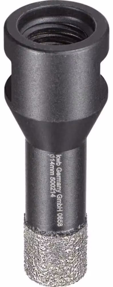 kwb 500214 Punta diamantata per piastrelle per smerigliatrice angolare, sega a tazza con attacco M14,  diamantata diametro 14 mm
