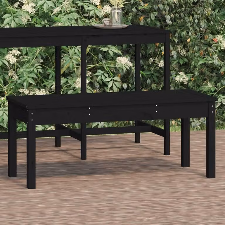 Panca da giardino in legno massello di pino, ideale per l'esterno