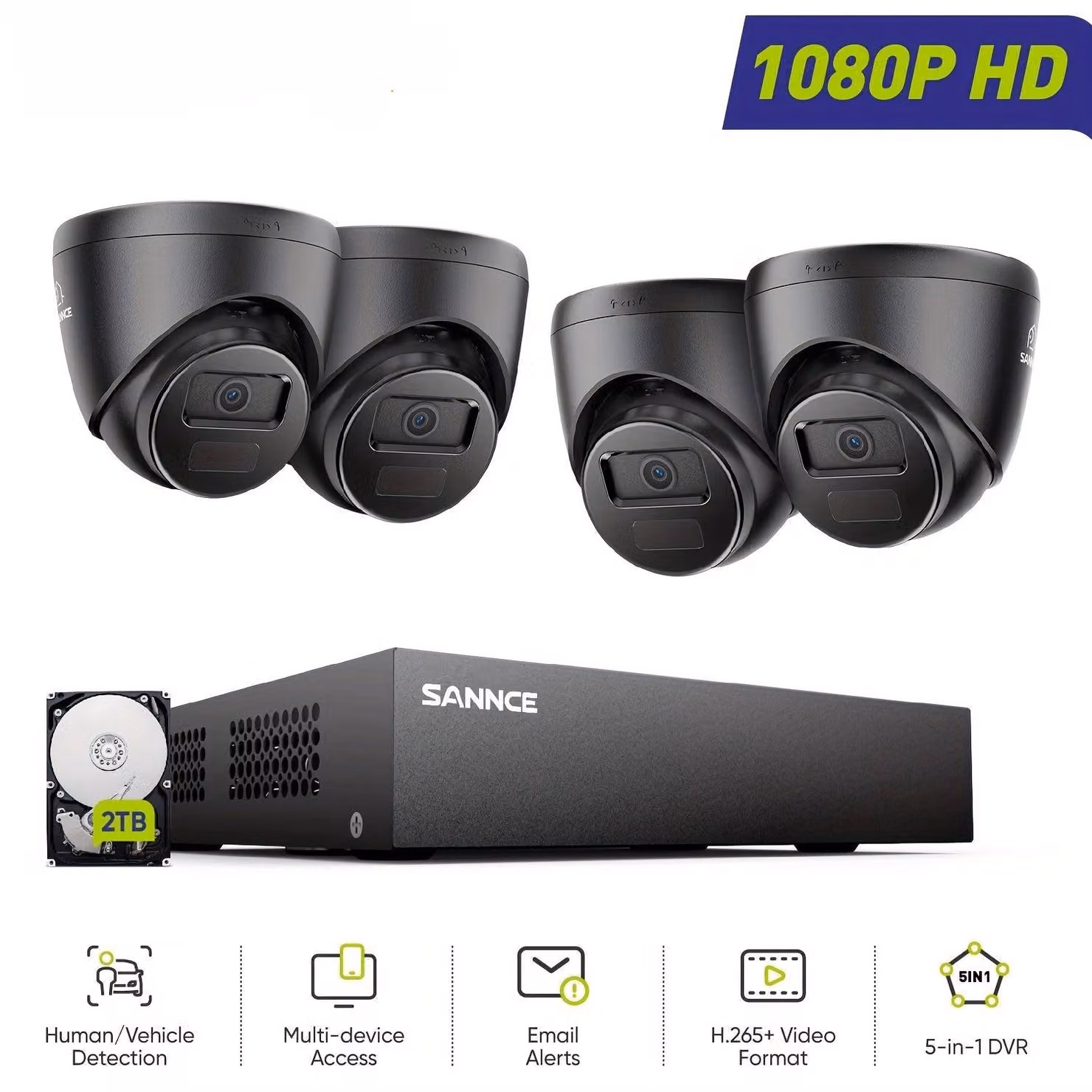 Kit di telecamere di sicurezza - Telecamere di sorveglianza - Telecamere di videosorveglianza - Telecamere CCTV - Telecamere di sicurezza