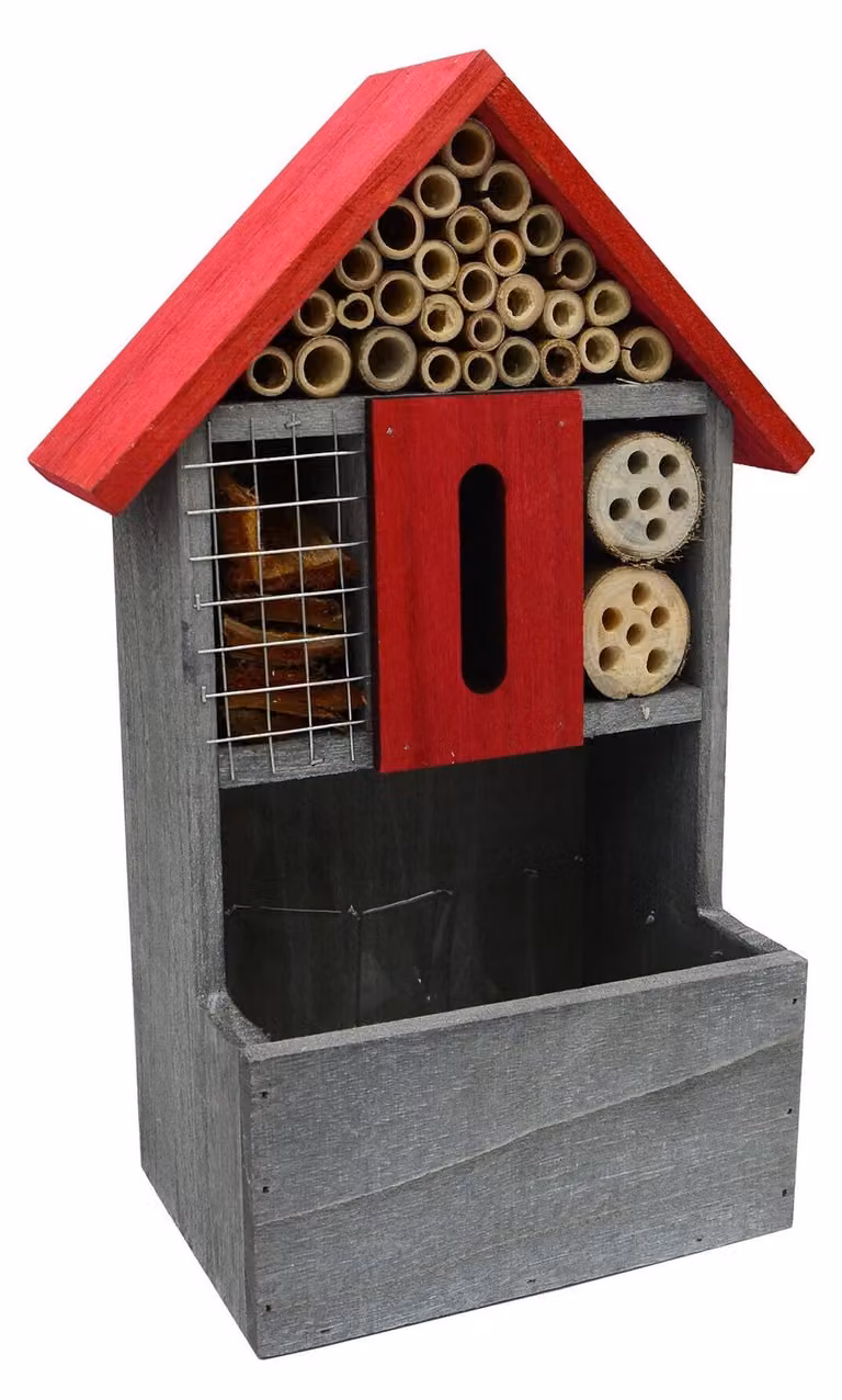 Solidchoice - Albergo per insetti in legno, ideale per bombi e api, con possibilità di piantumazione