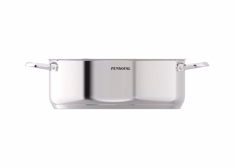 Tegame in Acciaio inox antiaderente PFAS Free per induzione, con due maniglie, linea New Era, diam. 24 cm
