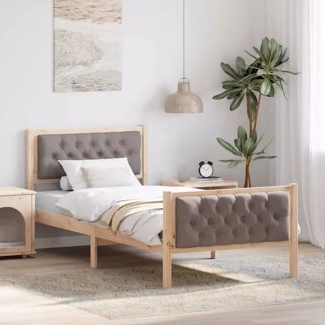 Struttura del letto-Giroletto Talpa 90 x 200 cm Pino massello 787429