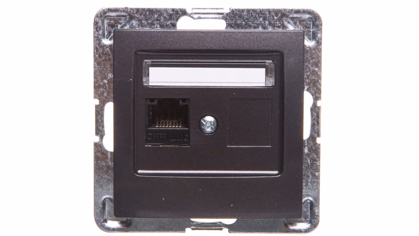 IMPRESJA Presa singola per computer RJ45 cat.5e MMC antracite GPK-1Y/K/m/50