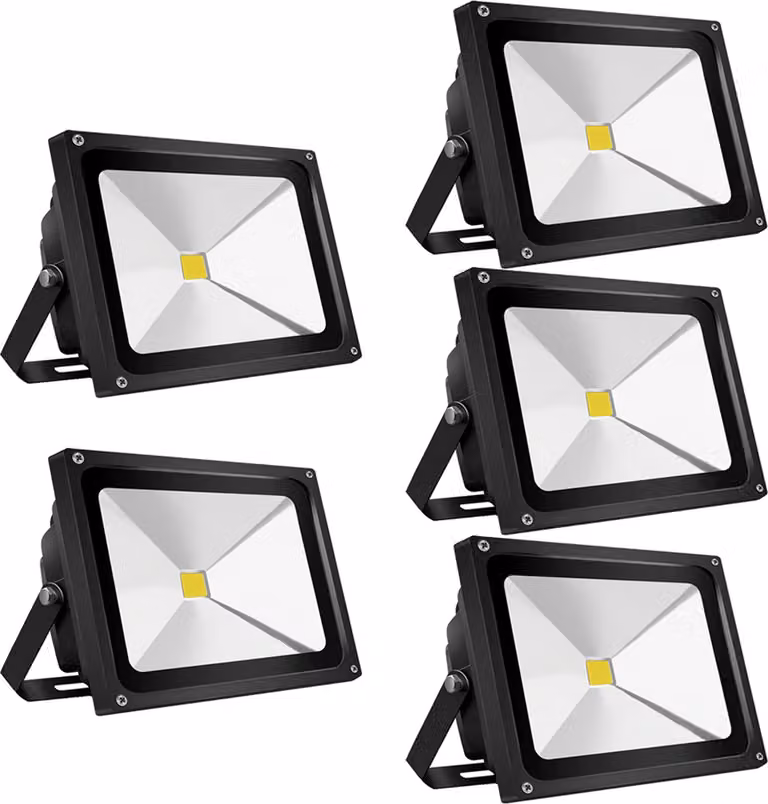 Greenmigo 5X 50W LED faretto proiettore bianco freddo illuminazione oggetti faretto da esterno faretto da parete proiettore faro lampada da giardino IP65