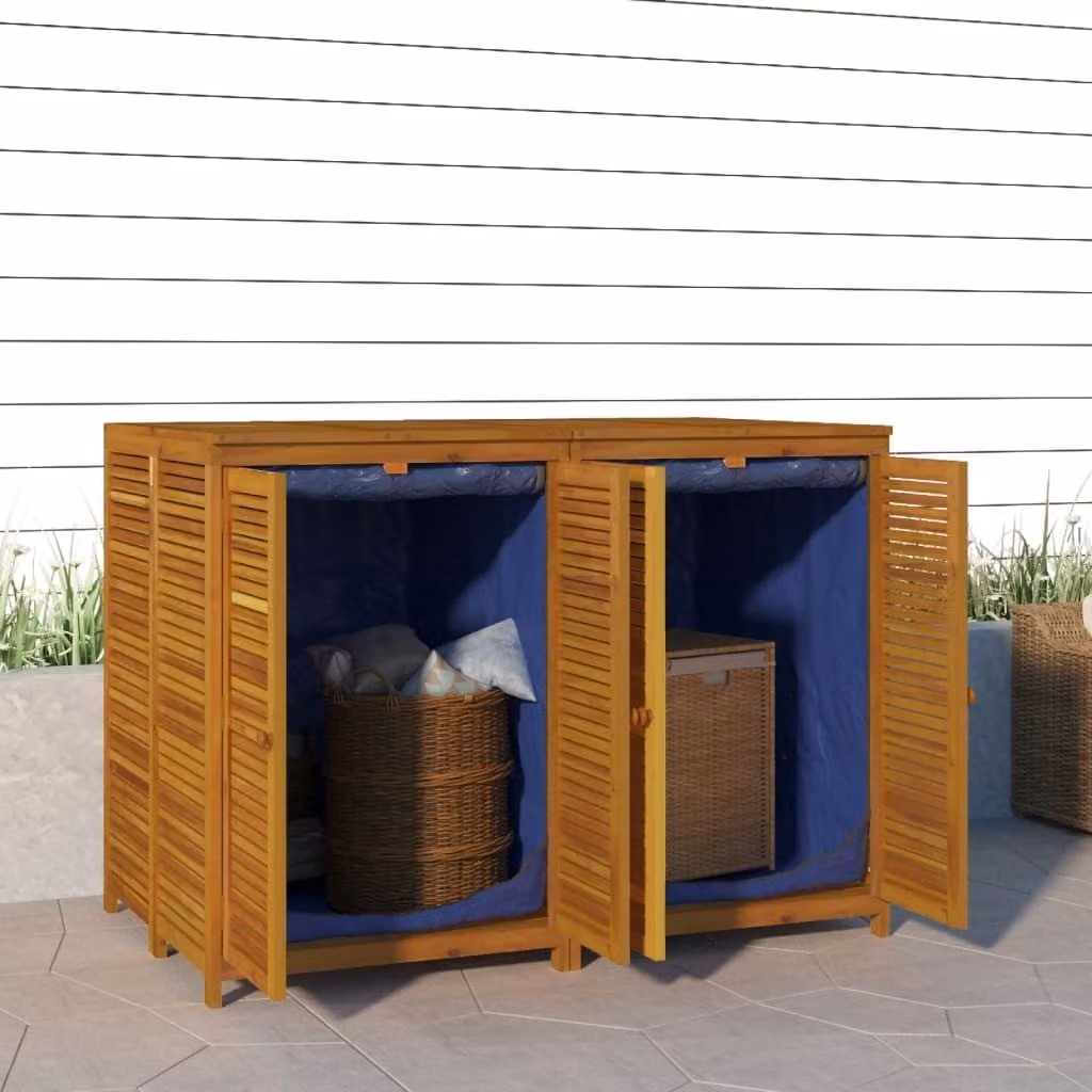 The Living Store Gartenbox 140x87x104 cm Massivholz Akazie