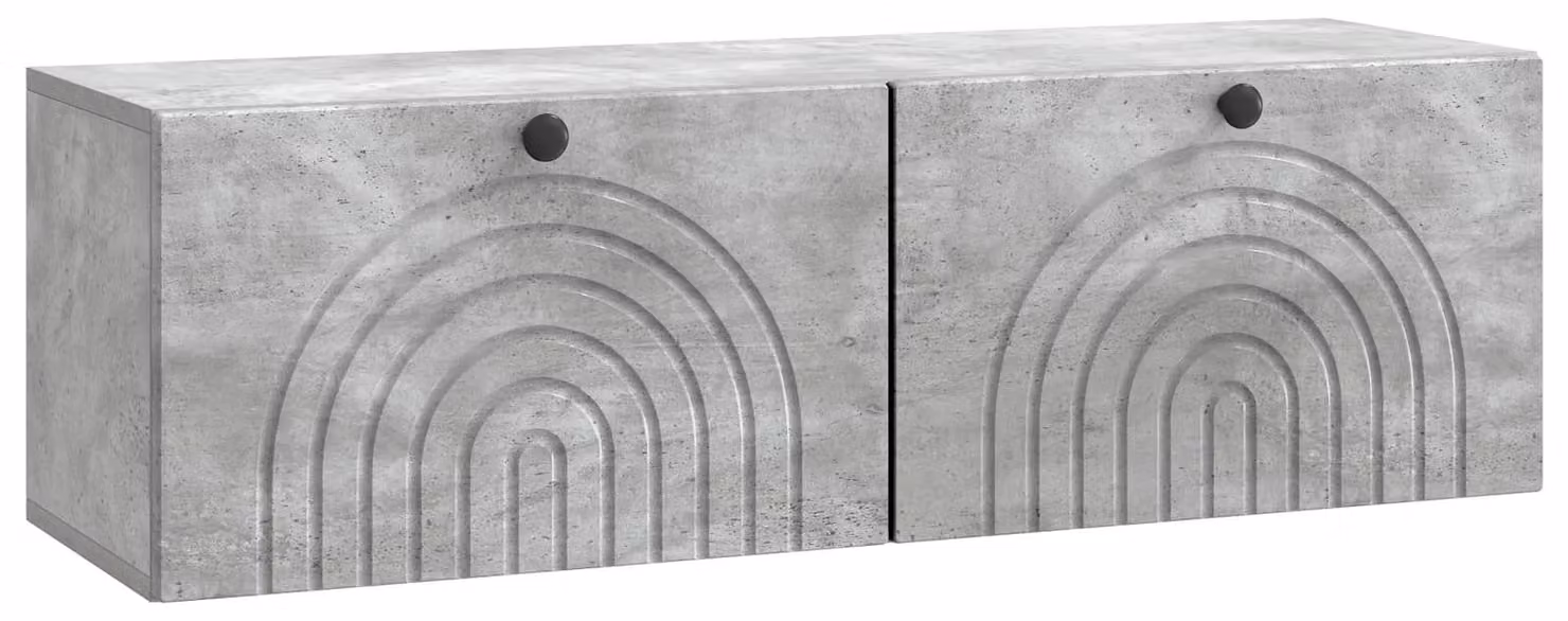 Mobile Porta TV da Muro Grigio Cemento 98 x 31 x 30 cm