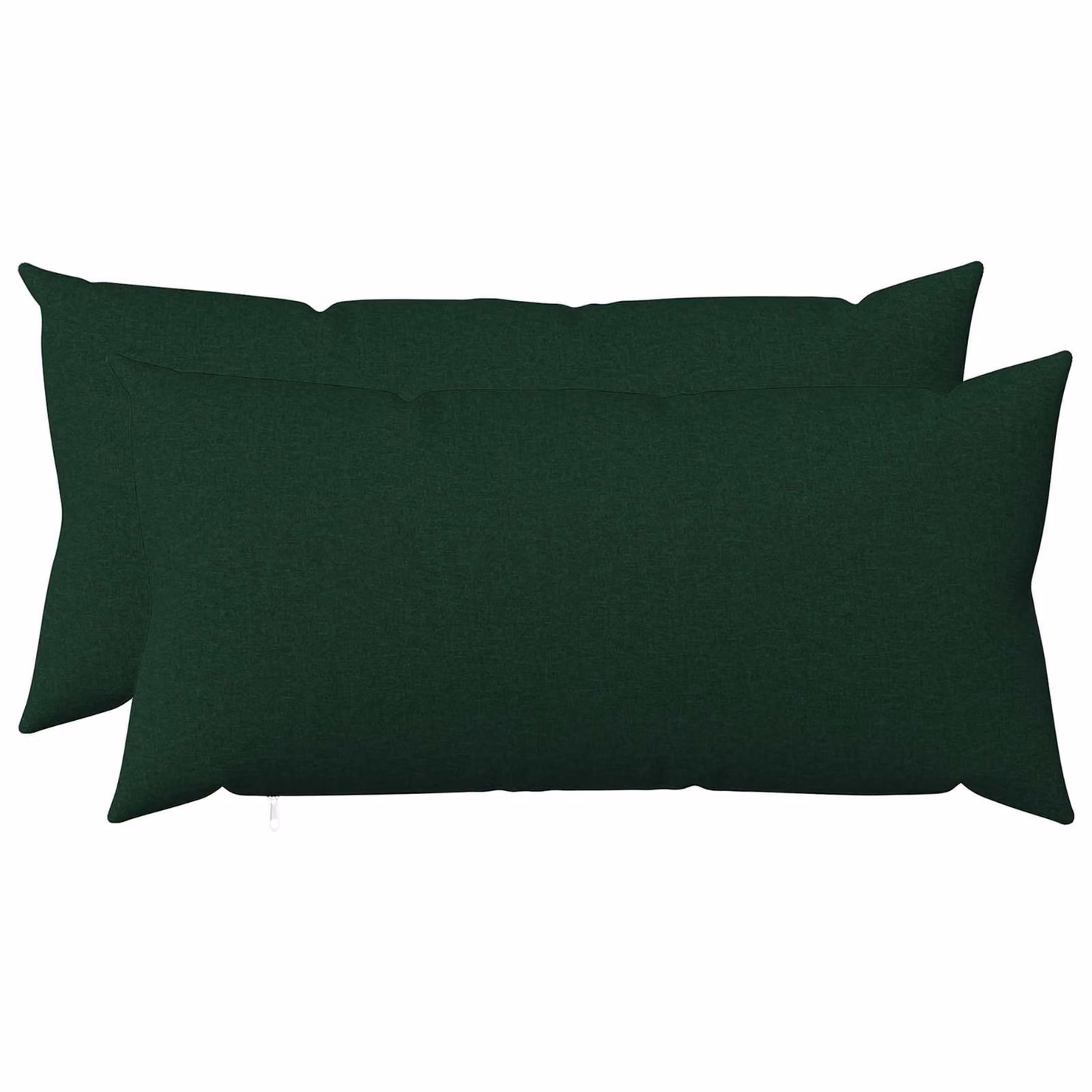 Set di 2 federe vidaXL HEERLEN verdi, modello moderno rettangolare in poliestere, L 40 cm x P 80 cm