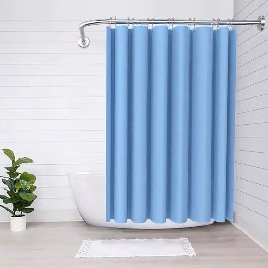 Maniglia a forma di L in acciaio inossidabile color argento per doccia, bagno o camera da letto con morsetto a tensione, lunghezza 25 cm