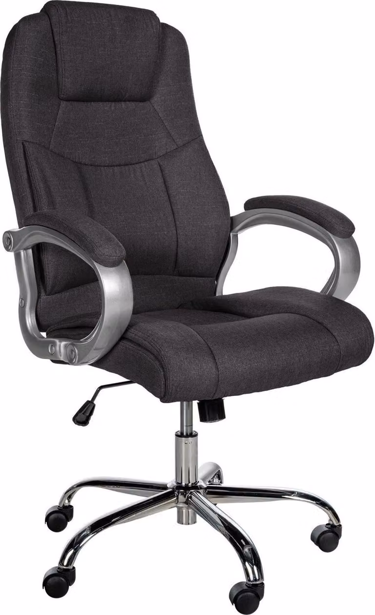 Sedia da ufficio ergonomica, sedia da ufficio, portata fino a 150 kg - Opzioni di comfort regolabili | Colore: grigio scuro
