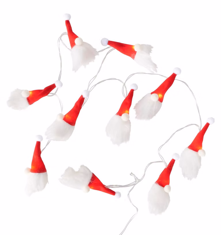 Boltze Home Catena luminosa Babbo Natale 10 LED 165 cm
