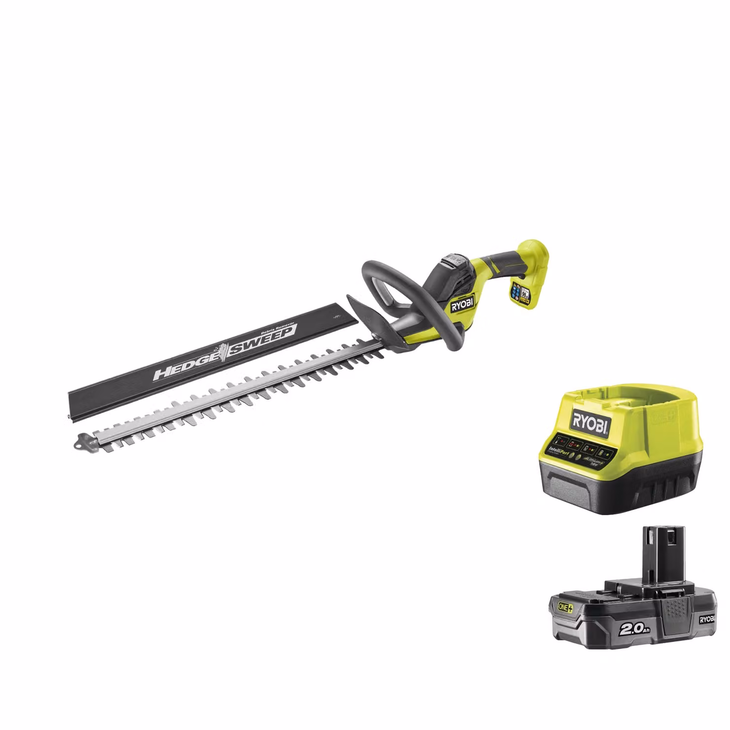 Ryobi RY18HT45A-0 Tagliasiepi 18 V ONE+ batteria 45 cm 22 mm 1350 rpm Kit 2,0 Ah