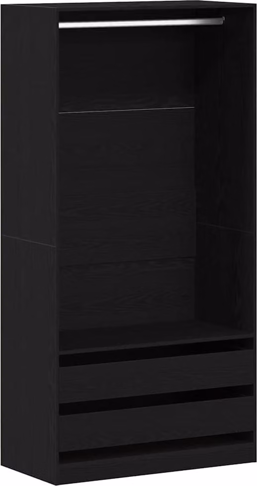 Guardaroba Rovere Nero 100 x 50 x 200 cm Legno multistrato
