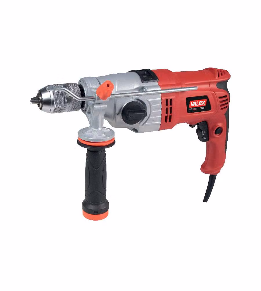 Valex Trapano Percussione T4002 Rosso 1050W 2 Velocità 1/2 Pollice