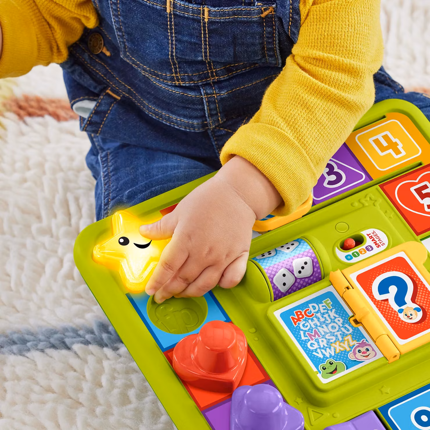 Fisher-Price Tavola Attività Cagnolino Laugh & Learn Multicolore con Luci e Suoni per lo Sviluppo Cognitivo e Motorio – 2
