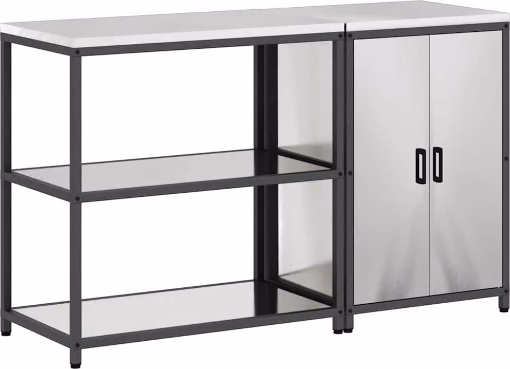 Set di Stoccaggio per Cucina HATTEM 2 pcs Argento Acciaio Inox