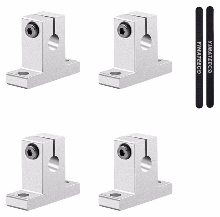 Supporto per guida lineare a morsetto, confezione da 4 pezzi, staffa per albero SK12 per macchine per stampanti 3D