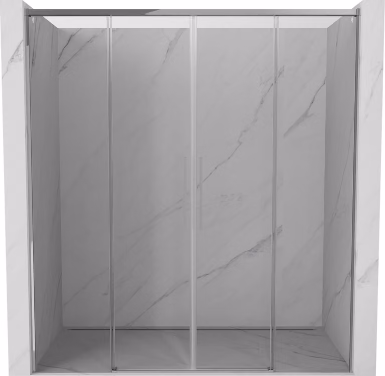Mexen Rox porta doccia scorrevole 200 cm, trasparente, cromo - 8C2-200-002-01-00